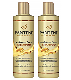Pantene Gold Series Shampoo Moisture Boost 9.1 Ounce (270ml) (2 Pack)