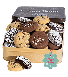 GrannyBellas Christmas Fresh Bakery Cookies Gift Baskets, Homemade Gourmet Chocolate Cookie Gifts, Prime Mens Holiday Assortment Food Box Ideas, Candy Sets Basket Delivery, For Her Men Women Families