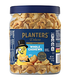 Fancy Whole Cashews with Sea Salt, 26 oz. Resealable Jar - Made with Simple Ingredients - Good Source of Vitamins and Minerals - Kosher (Packaging May Vary) - PLANTERS 