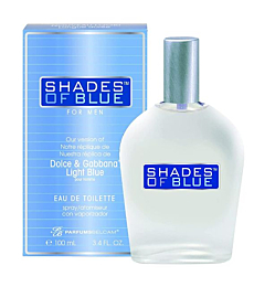 Shades of Blue for Men our Version of Dolce & Gabanna Light Blue EDT,White,3.4 Fl Oz (Pack of 1)