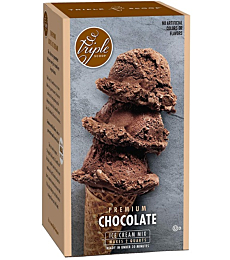 Premium Chocolate Ice Cream Starter Mix for ice cream maker. Simple, easy, delicious. From gourmet mix to maker in 5 minutes. Makes 2 creamy quarts. Made in USA. (1 15oz box)