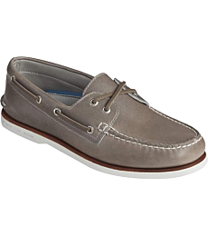 Sperry Men's Gold Cup Authentic Original 2-Eye Boat Shoe, Orleans Grey, 10