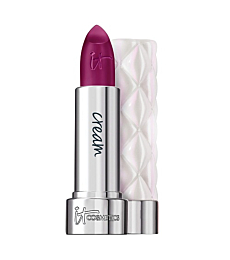 IT Cosmetics Pillow Lips Lipstick, Gaze - Magenta Plum with a Cream Finish - High-Pigment Color & Lip-Plumping Effect - With Collagen, Beeswax & Shea Butter - 0.13 oz