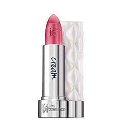 IT Cosmetics Pillow Lips Lipstick, Marvelous - Pearlized Warm Pink with a Cream Finish - High-Pigment Color & Lip-Plumping Effect - With Collagen, Beeswax & Shea Butter - 0.13 oz