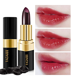 Lip Balm Lipstick, Raibaubl Lip Stain Long Lasting Waterproof, Long Lasting Nutritious Lip Balm Lips Moisturizer Lipstick For Women(Black rose)