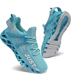 UMYOGO Women's Lightweight Walking Shoes Tennis Athletic Comfortable Workout Sneakers Mint Blue