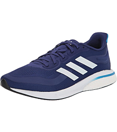 adidas Men's Supernova + Running Shoe, Legacy Indigo/White/Blue Rush, 6.5