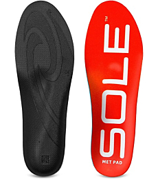 SOLE Active Medium with Met Pad Insole, Men's 3.5-4 / Women's 5.5-6