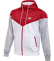 Nike Sportswear Windrunner Hooded Windbreaker Men's Jacket (Anthracite/White, S)