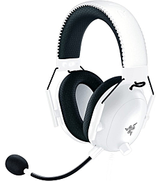 Razer BlackShark V2 Pro Wireless Gaming Headset: THX 7.1 Spatial Surround Sound - 50mm Drivers - Detachable Mic - for PC, PS4, PS5, Switch, Xbox One, Xbox Series X & S - White (Renewed)