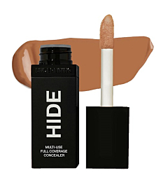 HIDE Liquid Multi-Use Concealer, SEE SHADE FINDER Below for a Perfect Match, Premium Full Coverage Concealer Makeup for Acne, Dark Spot / Dark Circles, Hyperpigmentation, Blemishes, Oil Free – For All Skin Types (Umber)