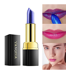 Lipstick for Women, REVERIE DIARY Magic Temperature Changing Colors (Blue Changed into Pink) Lip Stain Gloss Moisturizing And Long Lasting Waterproof Lip Balm Makeup, 0.12 Ounce