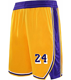 YAZHIJIAO Men Basketball Shorts Athletic Shorts for Men with Pockets runnnig Shorts for Boys (Medium, 9035-yellow-24)