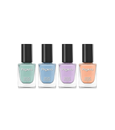 Pronto Collection – 4 Pieces Set: Long Lasting, Quick Dry, Mirror Shine Nail Polish – Hardener, Bright and Shiny Finish – (11.5 ml / 0.40 Fluid Ounces Each) (Pretty Pastels)