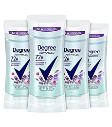 Degree Antiperspirant Deodorant 72-Hour Sweat and Odor Protection Lavender and Waterlily Antiperspirant for Women with MotionSense Technology 2.6 oz 4 Count