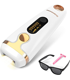 IPL Laser Hair Removal Device Permanent Painless Remover Reduction in Hair Regrowth for Women and Man at Home Whole Body Armpits Back Legs Arms Face Bikini Line, Corded
