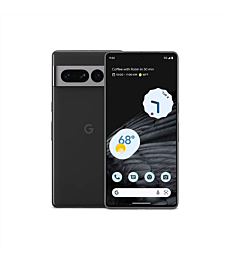 Google Pixel 7 Pro - 5G Android Phone - Unlocked Smartphone with Telephoto/Wide Angle Lens, and 24-Hour Battery - 128GB - Obsidian
