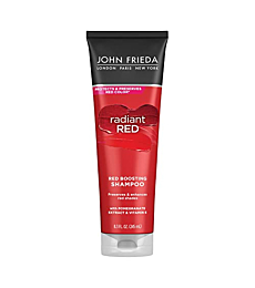 John Frieda Radiant Red Red Boosting Shampoo, Daily Shampoo, Helps Enhance Red Hair Shades, 8.3 Ounce, with Pomegranate and Vitamin E
