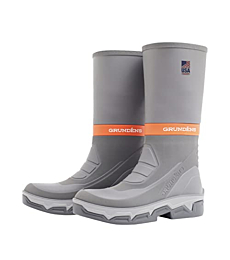 Grundens DECK-BOSS Boot | Durable, Waterproof, Grey, M 10