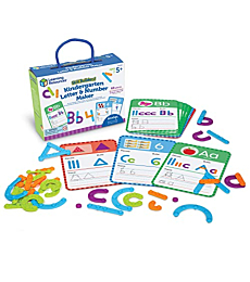 Learning Resources Skill Builders! Kindergarten Letter & Number Maker, Educational Indoor Games, Preschool Alphabet, Toddler, Brain Toys, 60 Pieces, Age 6+