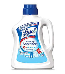 Lysol Laundry Sanitizer Additive, Bacteria-Causing Laundry Odor Eliminator, 0% Bleach Laundry Sanitizer, color, , Multi 90 Fl Oz Crisp Linen