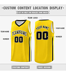 Custom Basketball Jersey for Men Boy, Blank Athletic Uniform