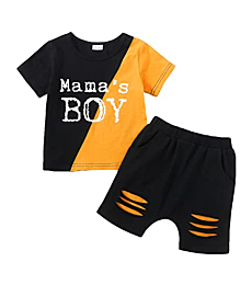 KIMI BEAR 18 Months Boy Clothes Toddler Baby Boy Clothes Summer Mamas Boy Outfits Cotton Bermuda Shorts Set Playwear Cute 24 Month Boy Clothes Orange