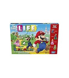 The Game of Life: Super Mario Edition Board Game for Kids Ages 8 and Up, Play Minigames, Collect Stars, Battle Bowser