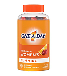 One A Day Women’s Multivitamin Gummies, Supplement with Vitamin A, Vitamin C, Vitamin D, Vitamin E and Zinc for Immune Health Support*, Calcium & more, 170 count