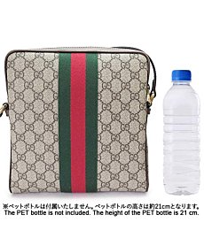 [Gucci] Shoulder Bag GUCCI 547926 96IWT 8745 Officia Messenger Bag GG Supreme Canvas Beige x Ebony [Parallel Import], beige