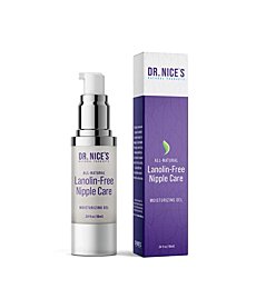 Dr. Nice's Moisturizing Gel - Lanolin-Free Nipple Cream for Breastfeeding - Nursing Essentials With Instant Cooling Relief for Sore Nipples - Water-Based Moisturizer Safe for Mom & Baby - (.34 Fl. Oz)