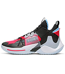 Nike Jordan Men's Why Not Zer0.2 Basketball Shoes (10, Red/Black)