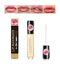 Lip Plumping Lip Gloss, Vitamin E Lip Plumping Essence,Clear Moisturizing Lip Plumping Oil,Lip Treatment Set,Lip Balm Kit,Lip Makeup
