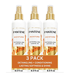 Pantene Conditioning Detangler Spray, Nutrient Boost, Pro-V Repair and Protect for Damaged Hair, 8.5 oz, 3 count (Packaging May Vary)