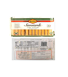Bellino Savoiardi Lady Fingers for Tiramisu Italian Biscuits, 7 ounce (Pack of 4) Bundled with Ferrara Instant Espresso Coffee 2 ounce (Pack of 1) with Bamboo Spoon by Intfeast