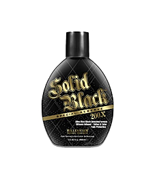 Millennium Tanning Solid Black Special Reserve 200X, Tanning Lotion w/ Tattoo Protector, 13.5 Ounces