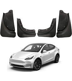 Tesla Model Y Mud Flaps Splash Guards Winter Vehicle Sediment Protection No Need to Drill Holes