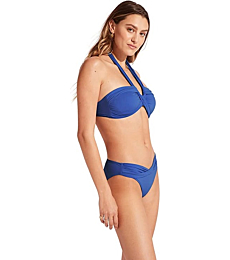 Womens Bandeau Halter Bikini Top Swimsuit
