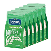 Lundberg Family Farms - Organic White Long Grain Rice, Subtle Flavor, Remains Separate When Cooked, Pantry Staple, Bulk Rice, Gluten-Free, Non-GMO, USDA Certified Organic, Vegan (32 oz, 6-Pack)