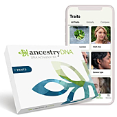 AncestryDNA + Traits: Genetic Ethnicity + Traits Test, AncestryDNA Testing Kit with 35+ Traits, DNA Ancestry Test Kit, Genetic Testing Kit…