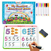Preschool Learning Activities Educational Games - Toddler Prek Handwriting Practice Activity Writing Learning Toys Montessori Busy Book for Kids, Autism Learning Materials and Tracing Coloring Book