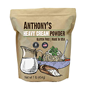 Anthony's Heavy Cream Powder, 1 lb, Batch Tested Gluten Free, No Fillers or Preservatives, Keto Friendly, Product of USA