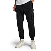 G-Star Raw Men's Cargo Pocket Sweatpants-Closeout, Dark Black, Large