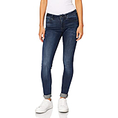 G-Star Raw Women's Midge Zip Mid Rise Skinny Fit Jeans, Dark Aged, 24W x 28L