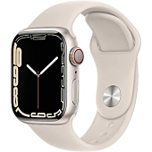 Apple Watch Series 7 GPS + LTE 41MM Starlight Aluminum Case Starlight Sport Band