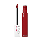 Maybelline New York Super Stay Matte Ink Liquid Lipstick, Long Lasting High Impact Color, Up to 16H Wear, Exhilarator, Ruby Red, 0.17 fl.oz