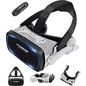 Virtual Reality Headset,VR Headsets Compatible with iPhone and Android Phones,3D VR Goggles for Kids to Play VR Games/3D Movies Anti-Blue Light Eye Protected