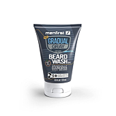 MENFIRST Gradual Gray Darkening Beard Wash Shampoo for Men, Reduces White Beard Color, 4.6 oz