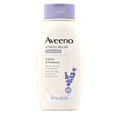 Aveeno Stress Relief Body Wash Calms & Relaxes with Lavender, chamomile & ylang ylang Lavender Scented 18 fl. Oz