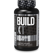 Build-XT Muscle Builder - Daily Muscle Building Supplement for Muscle Growth and Strength | Featuring Powerful Ingredients Peak02 & elevATP - 60 Veggie Pills